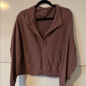 aerie Cropped sweatshirt  Collar Pullover